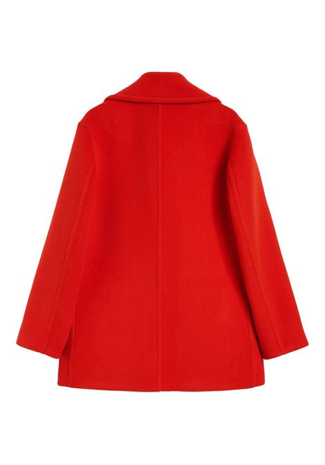 Cappotto doppiopetto in lana in rosso Jil sander - donna JIL SANDER | J02SW0037J40262621